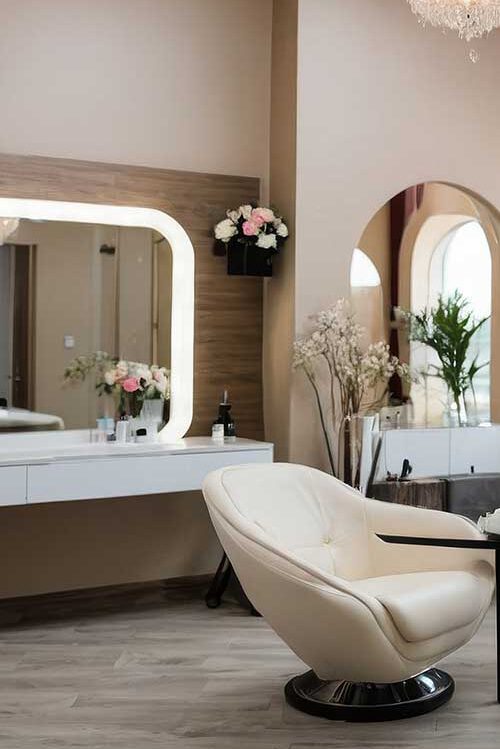 Innenansicht des Salon Esthétique Studios